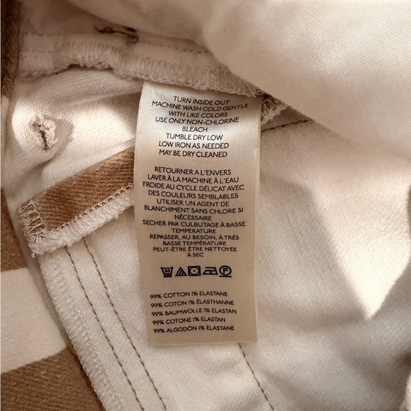 NWT - Anthropologie Maeve Colette Striped Wide Leg Jeans - Size 29 - Picture 9 of 9